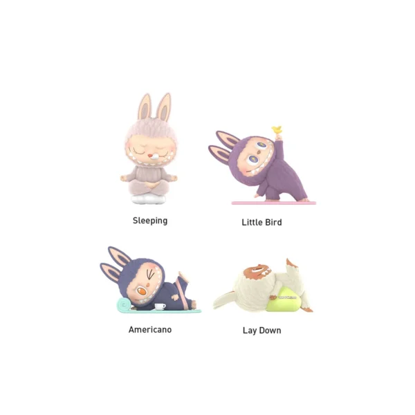 POP MART The Monsters Labubu Lazy Yoga Series Figures Sealed Case (Single Blind Box) - Image 3